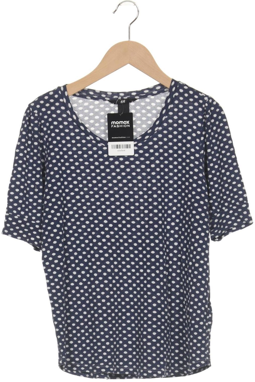 H&M Damen T-Shirt Marineblau Gr. S Viskose 7