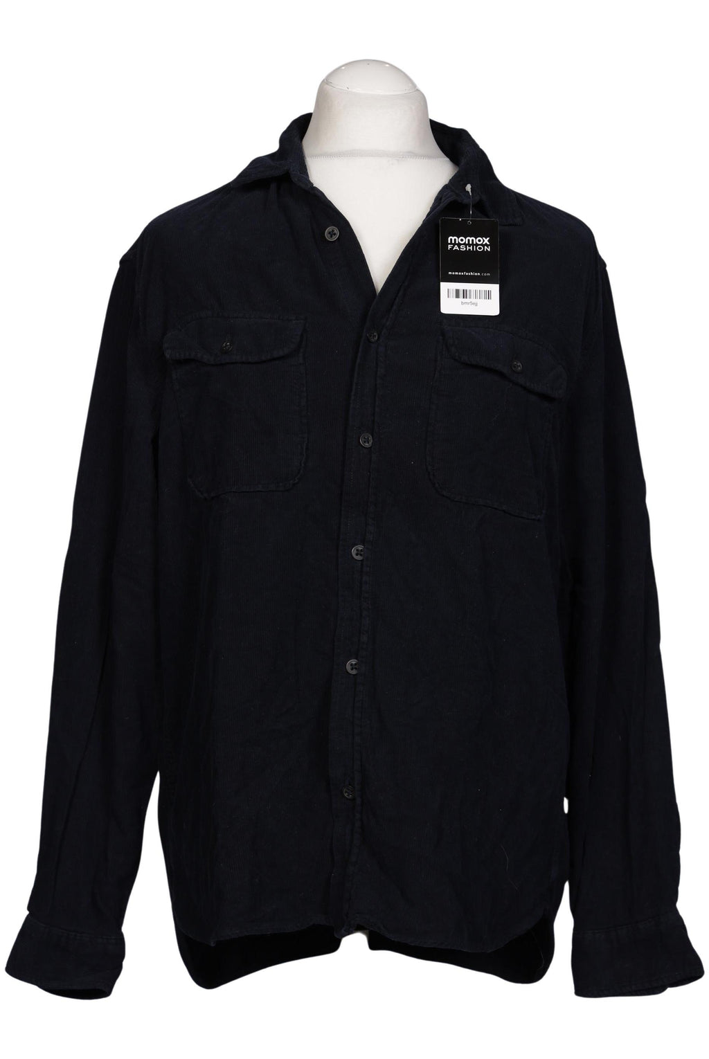 H&M Men Shirt Navy Blue Size L Cotton 5
