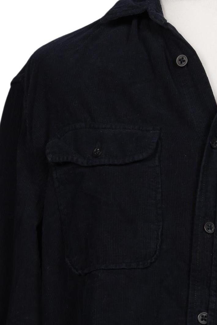 H&M Men Shirt Navy Blue Size L Cotton 7
