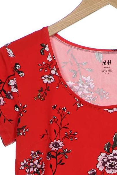 H&M Mama Damen T-Shirt, Rot, Gr. M 3