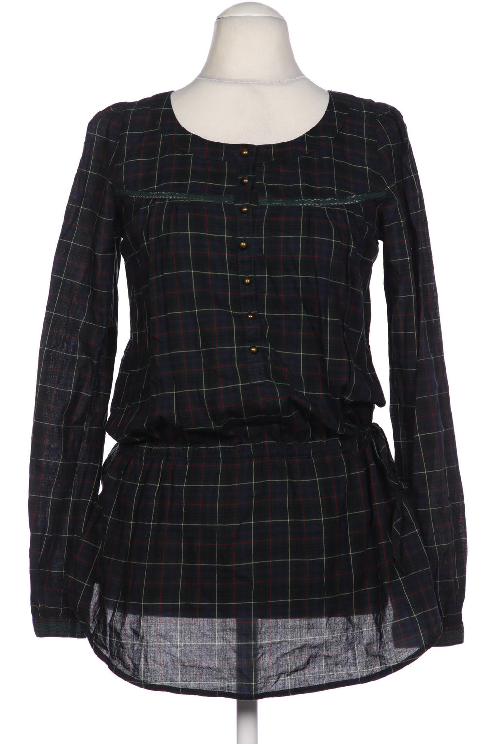 Hallhuber Damen Bluse Grün Gr. S Baumwolle 4