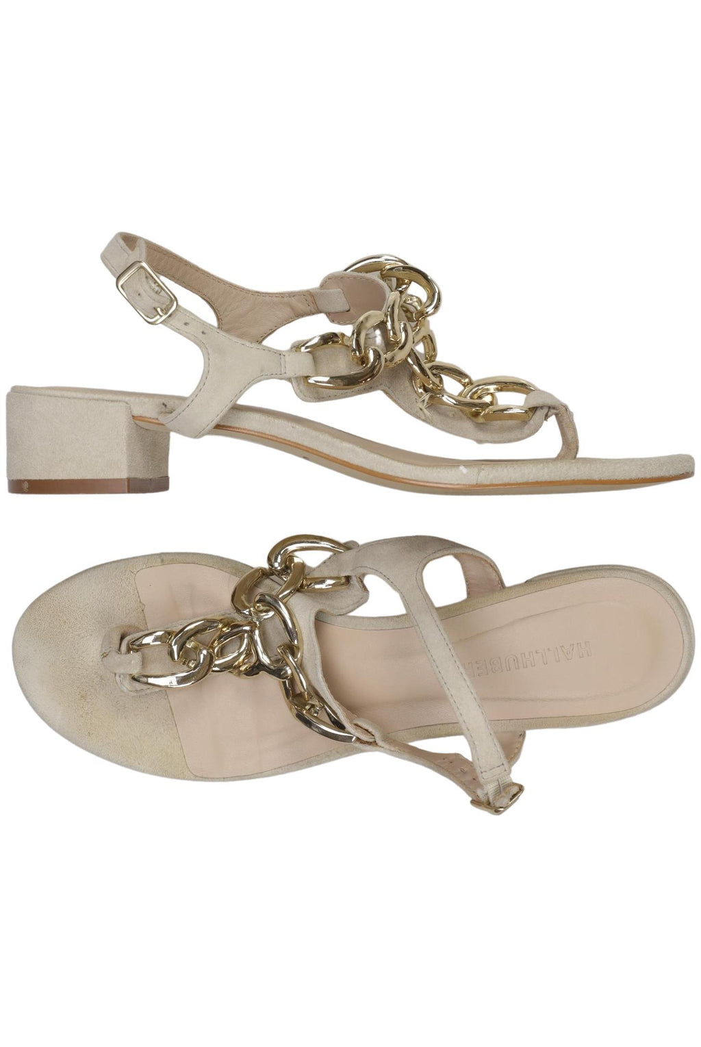 Hallhuber Women Sandals Beige EU 38 Leather 3