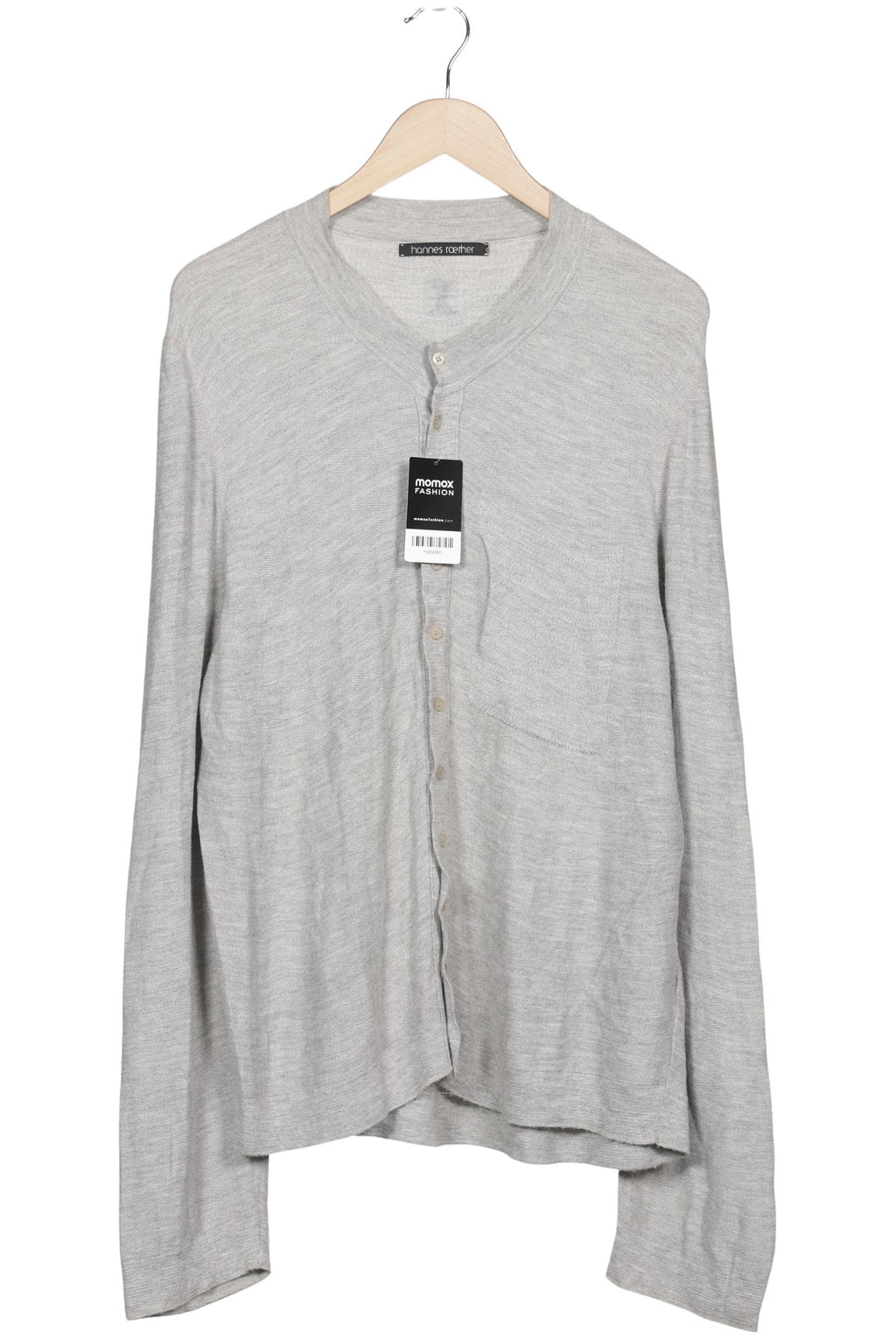 Hannes Roether Men's Knit Cardigan Gray Size L 2