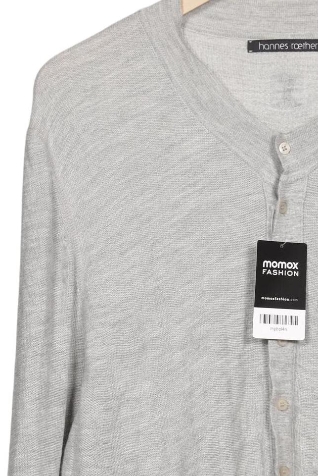 Hannes Roether Men's Knit Cardigan Gray Size L 4