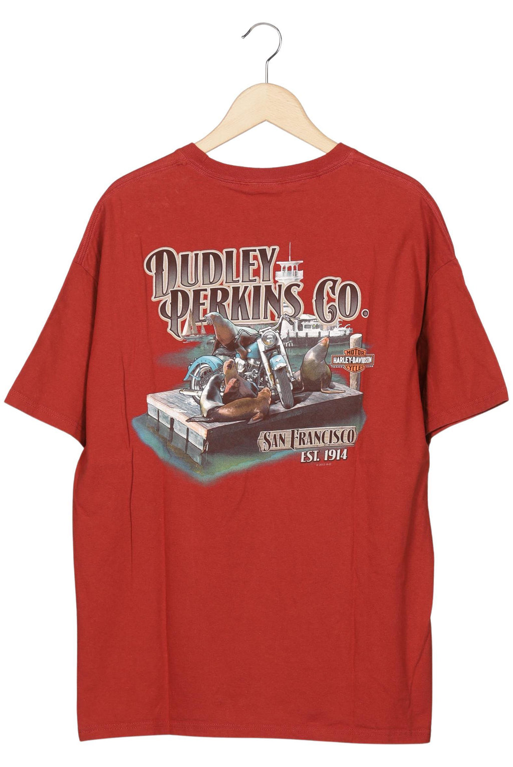 Harley Davidson Herren T-Shirt, Rot, Gr. XL 3
