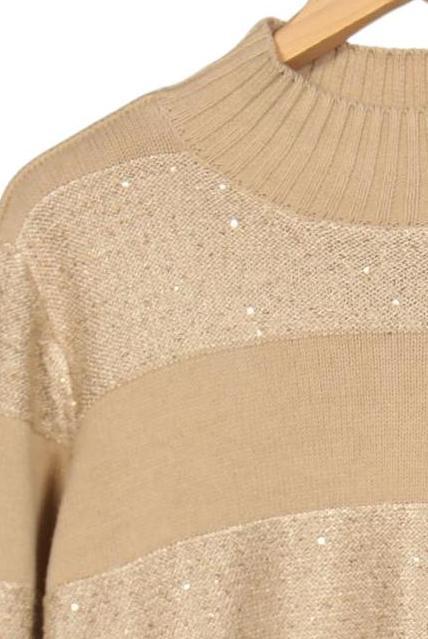 Heine Damen Pullover, Beige, Gr. EU 42 4