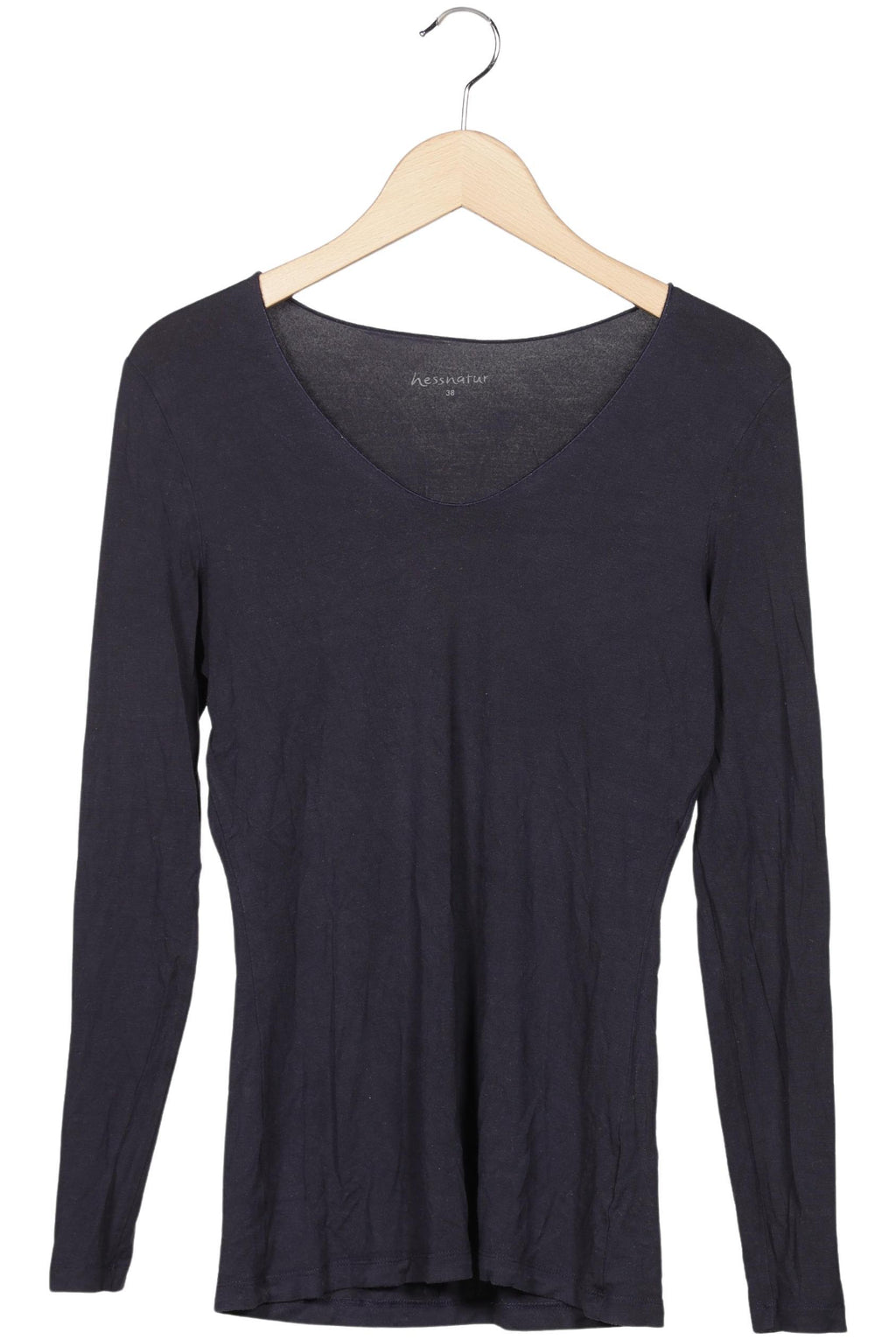 hessnatur Women Long Sleeve Shirt Navy EU 38 4