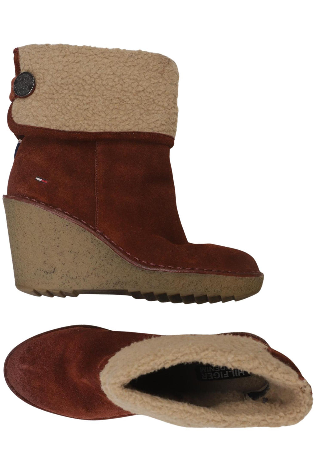 Tommy Hilfiger Denim Women's Ankle Boot Brown EU 40 Leather 6