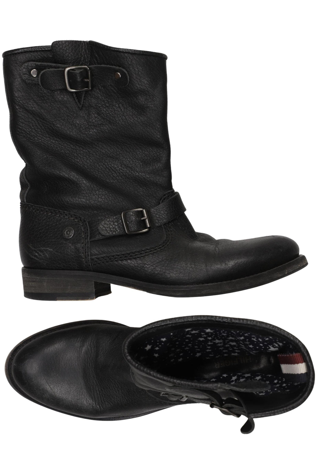 Tommy Hilfiger Denim Women's Ankle Boot Black 38 Leather 7