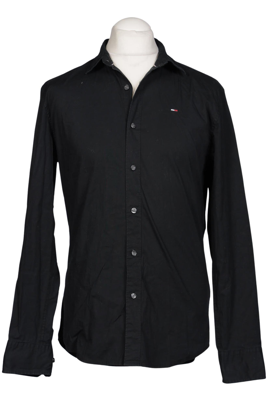 Tommy Hilfiger Denim Men Shirt Black L Cotton Elasthan 5