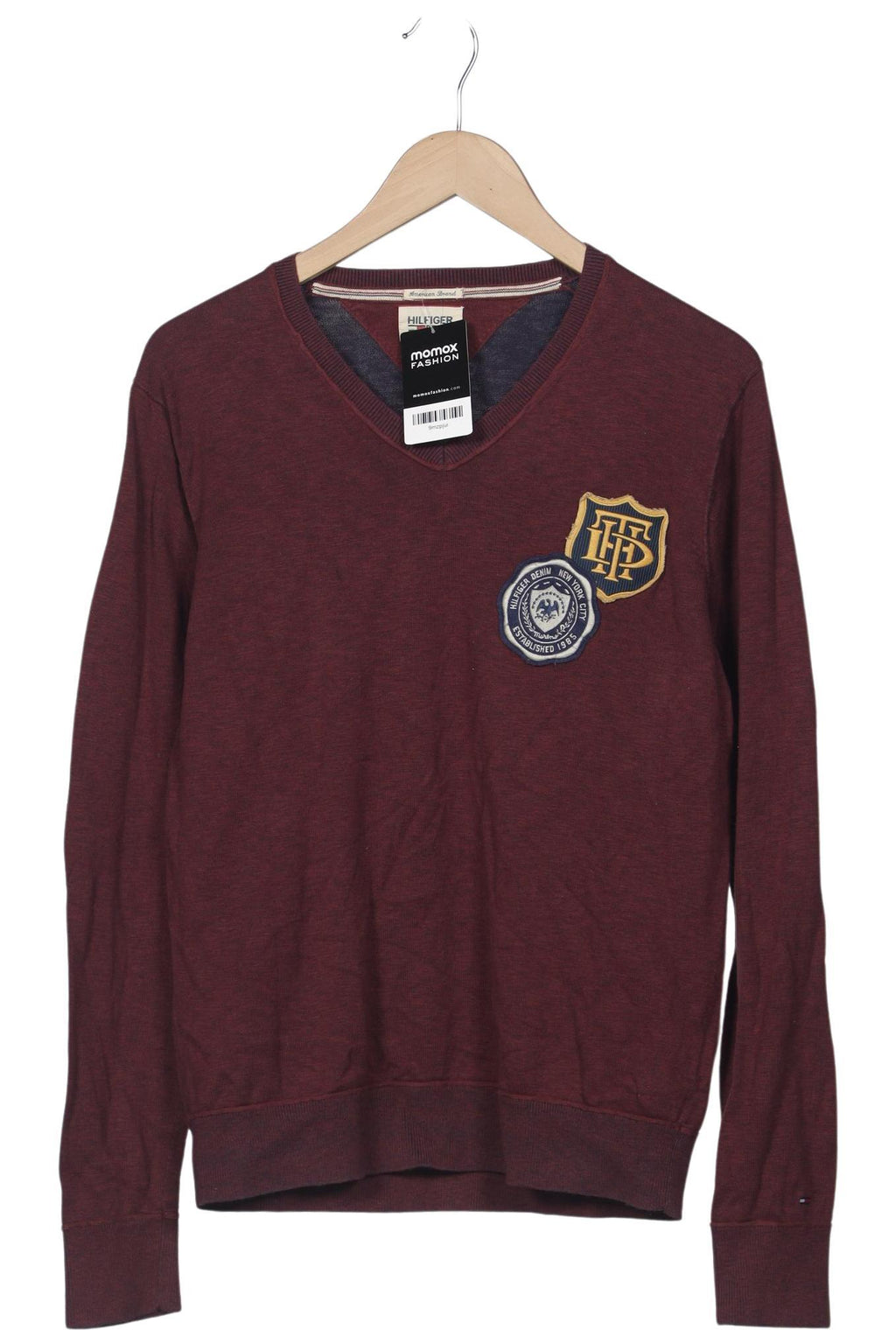 Tommy Hilfiger Denim Men's Pullover Bordeaux Size L Cotton 2