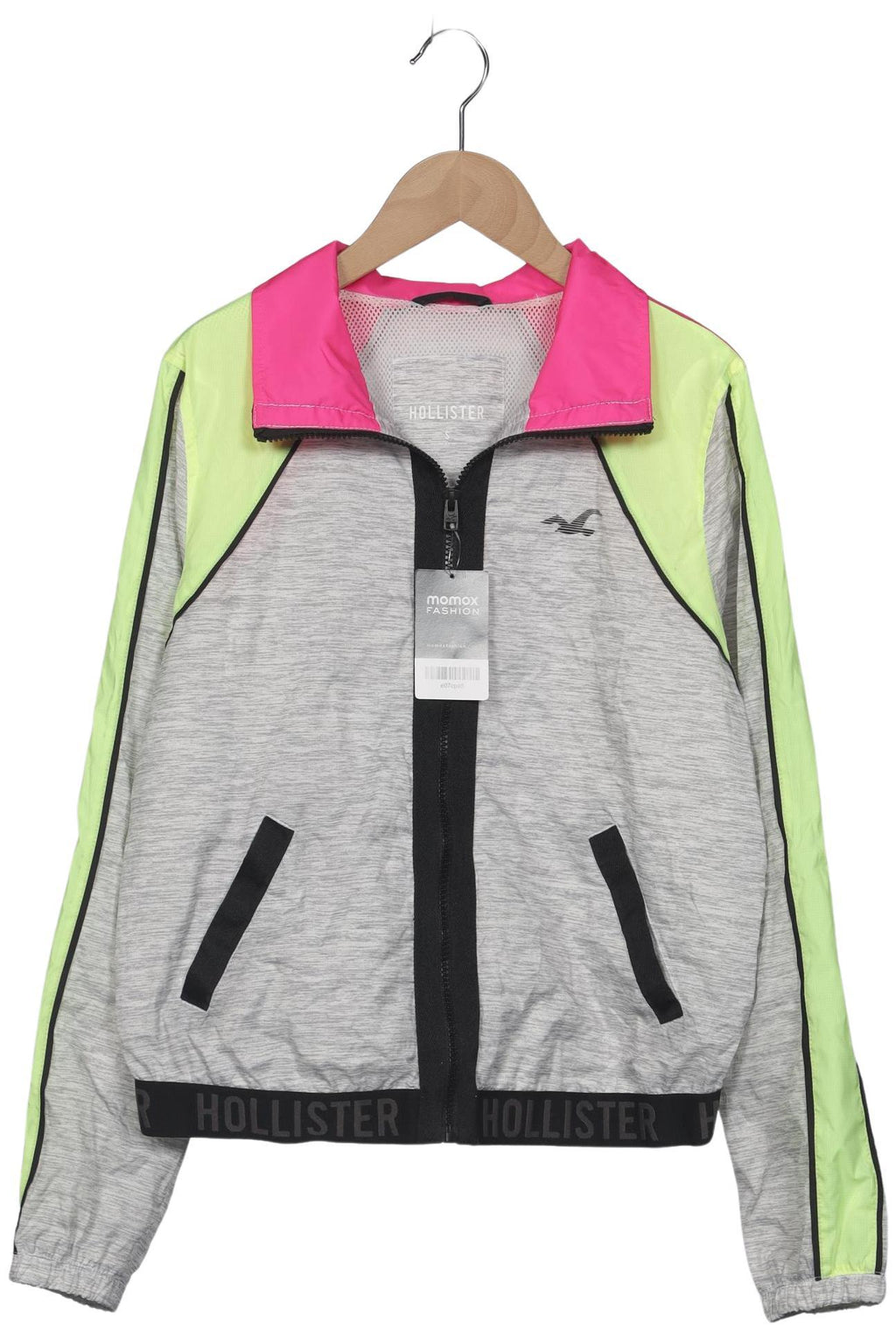 Hollister Damen Neon Synthetik Jacke Gr. S 2