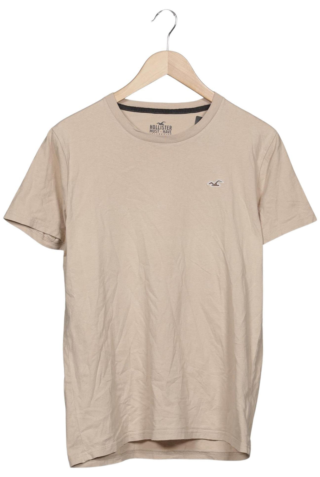Hollister Men T-Shirt Beige M 3
