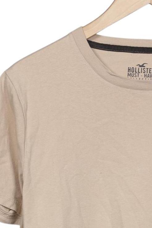 Hollister Men T-Shirt Beige M 4