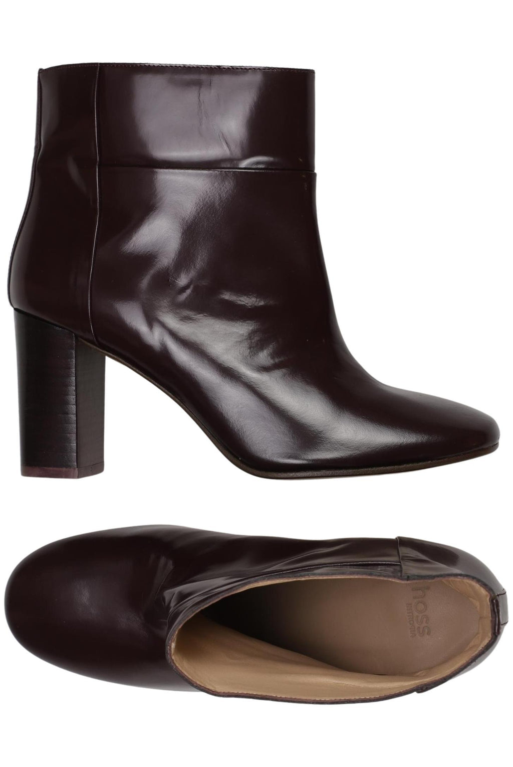 Hoss Intropia Ankle Boots Bordeaux EU 37 Leather 2