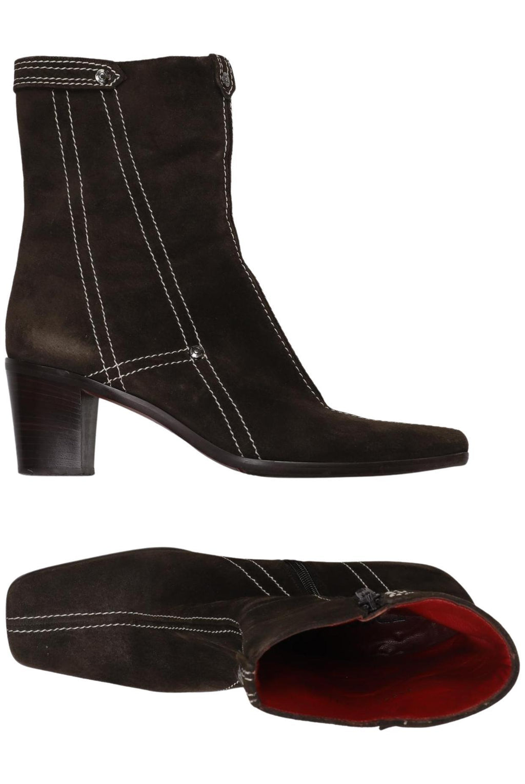 Hugo Boss Women's Ankle Boot Brown EU 40.5 Leather 3
