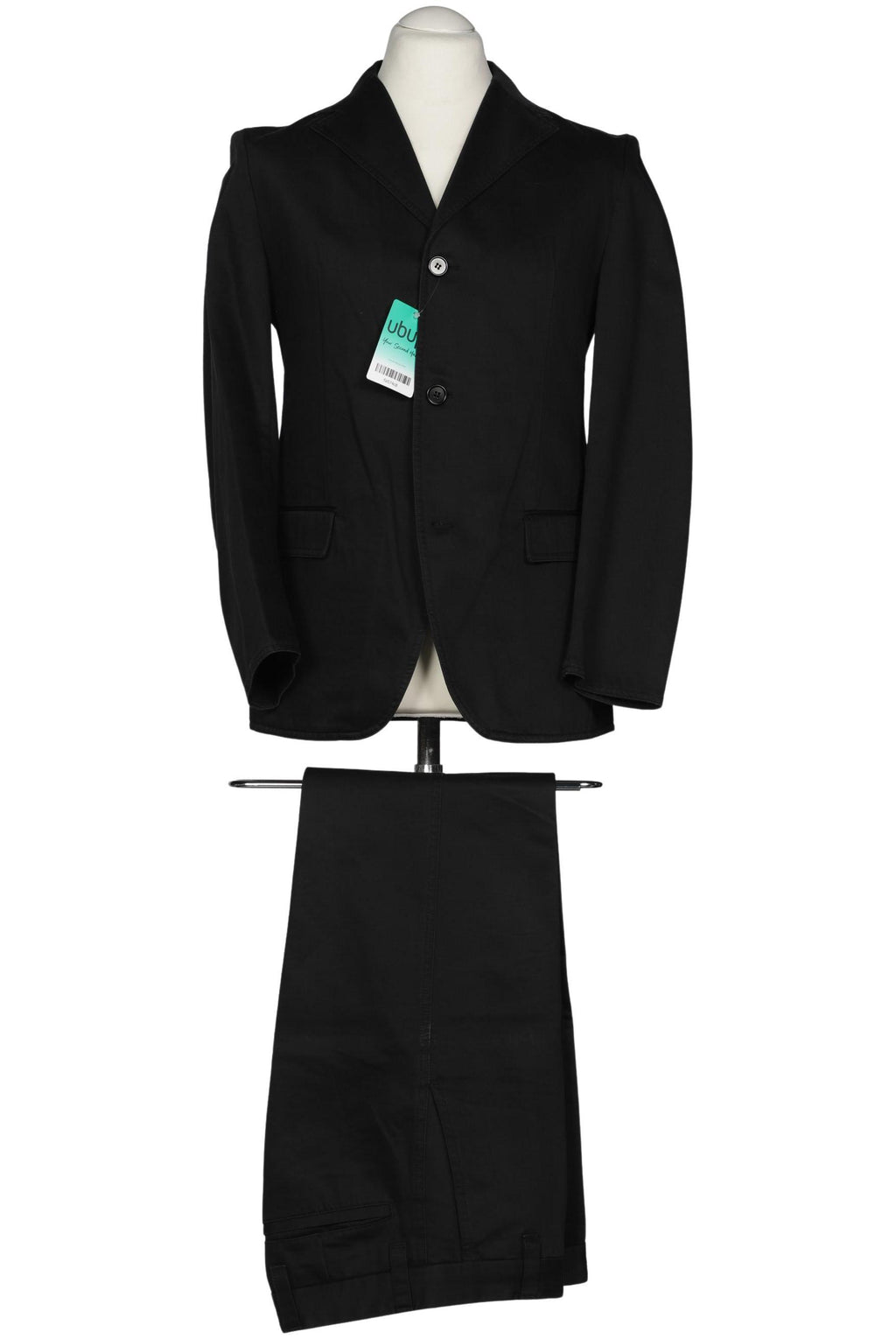 Hugo Boss Herrenanzug Schwarz EU 46 Baumwolle 4
