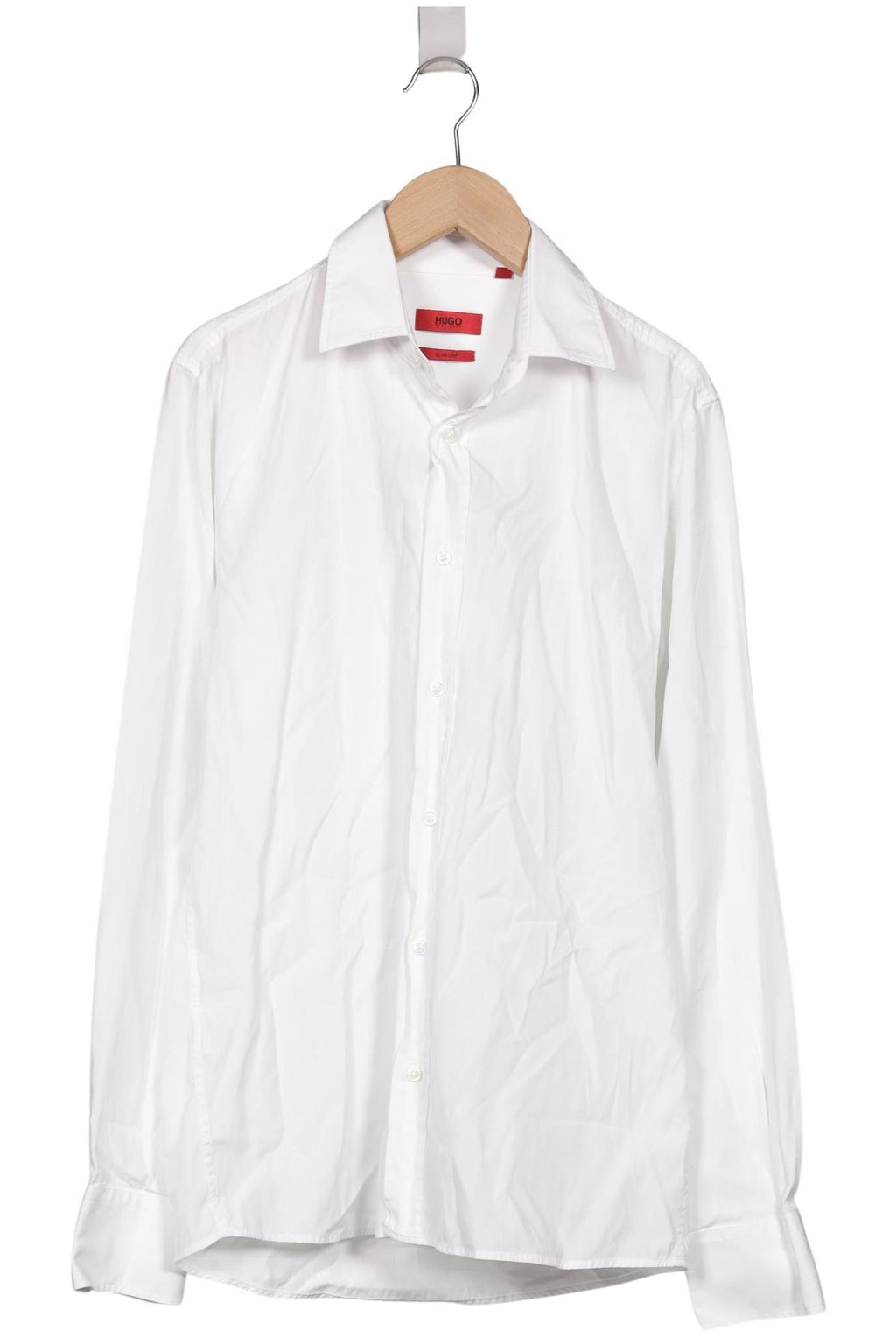 Hugo Boss Men Shirt White S Cotton 9