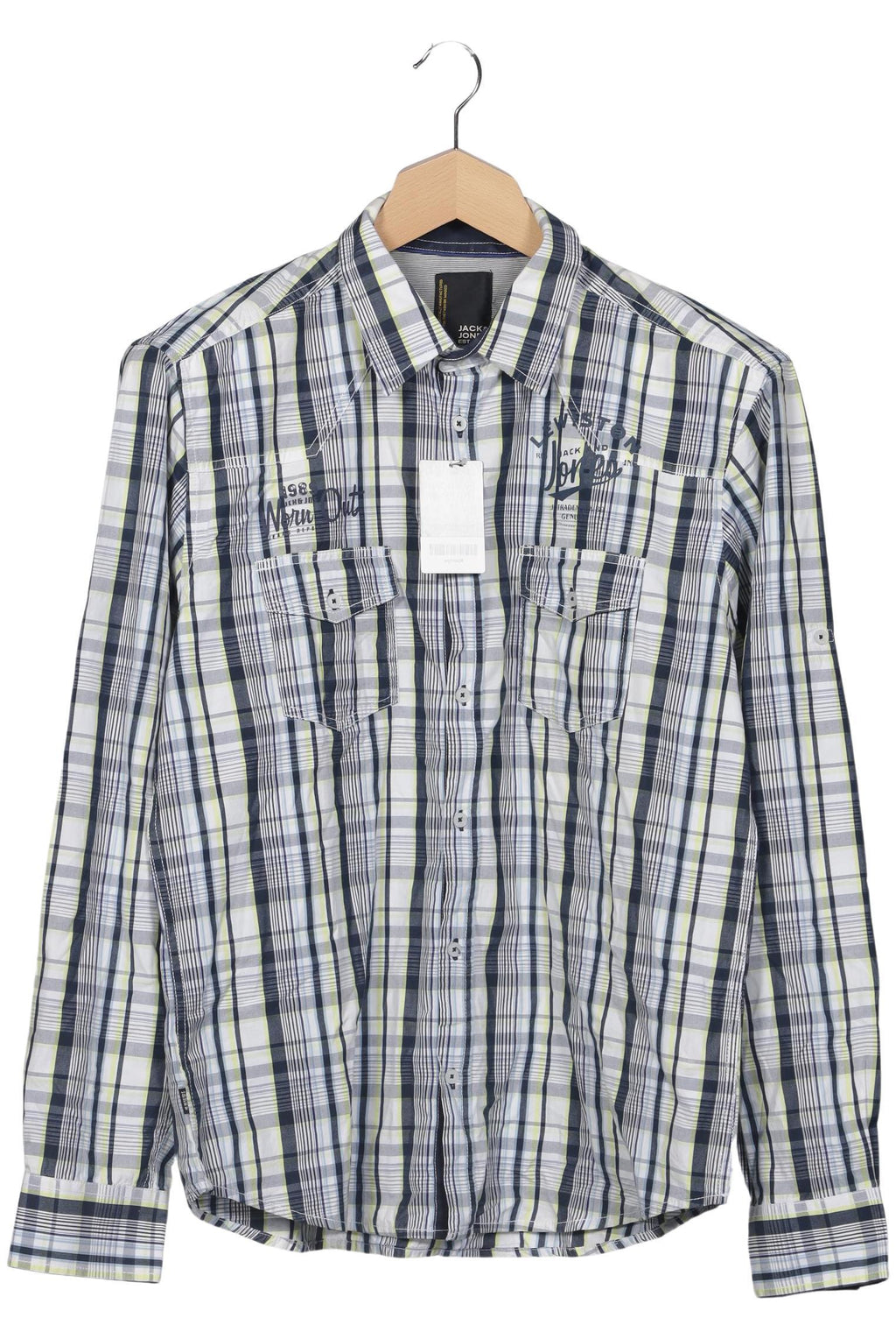 Jack & Jones Herrenhemd Marineblau XXL Baumwolle 7