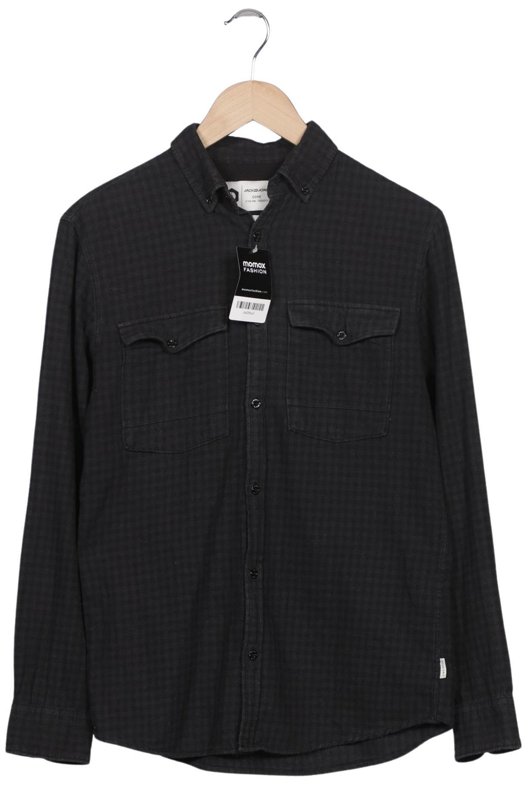 Jack & Jones Herrenhemd Schwarz Gr. S Baumwolle 9