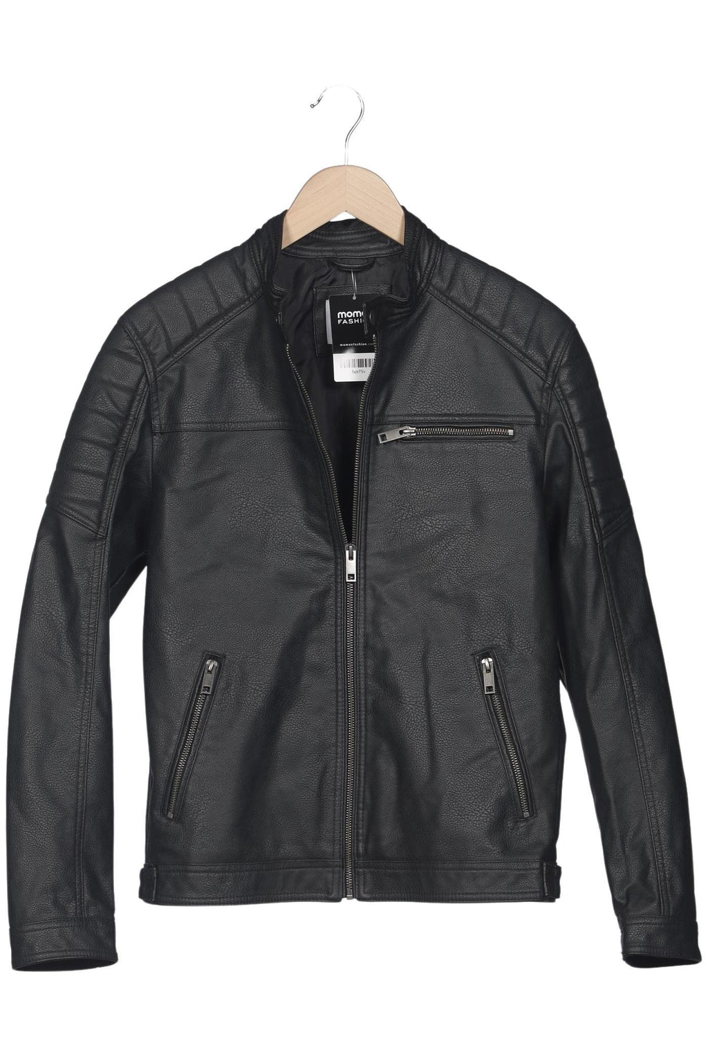 Jack & Jones Men Jacket Black Size S Synthetic Leather 2