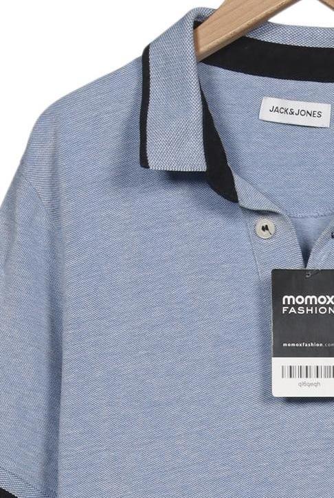 Jack & Jones Polo Shirt Light Blue L Cotton 8