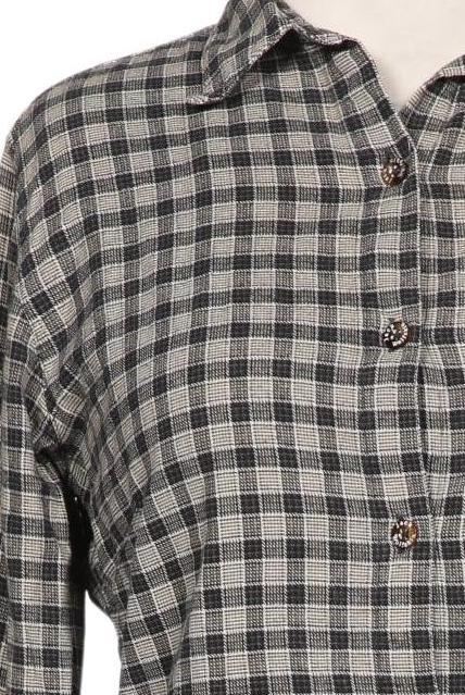 Jack Wolfskin Blouse Gray L Cotton 4