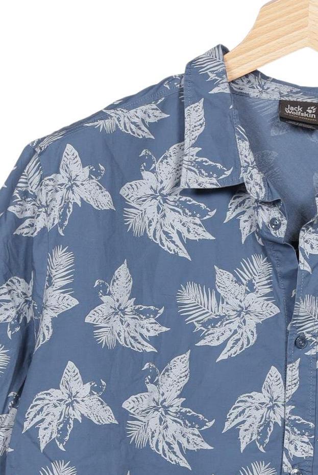 Jack Wolfskin Men Shirt Light Blue EU 60 Cotton 4