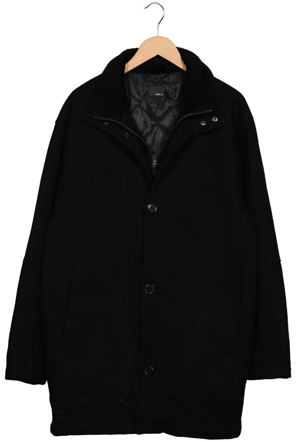 Jake's Women Coat Black EU 54 2
