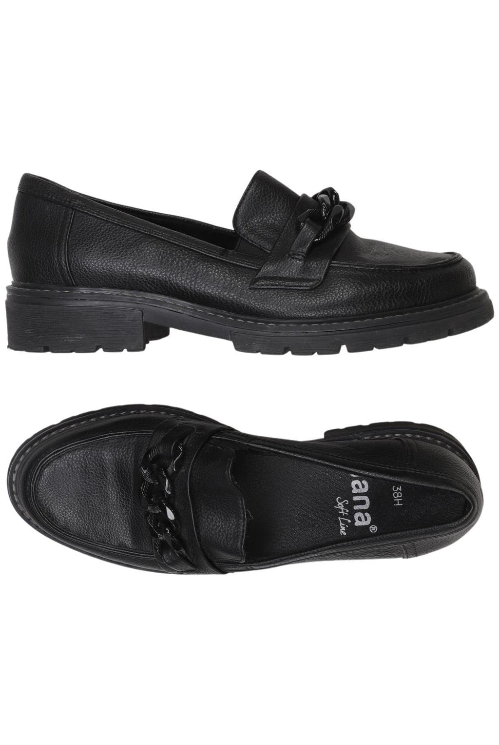 Jana Damen Halbschuh Schwarz EU 38 Kunstleder Second Hand 3
