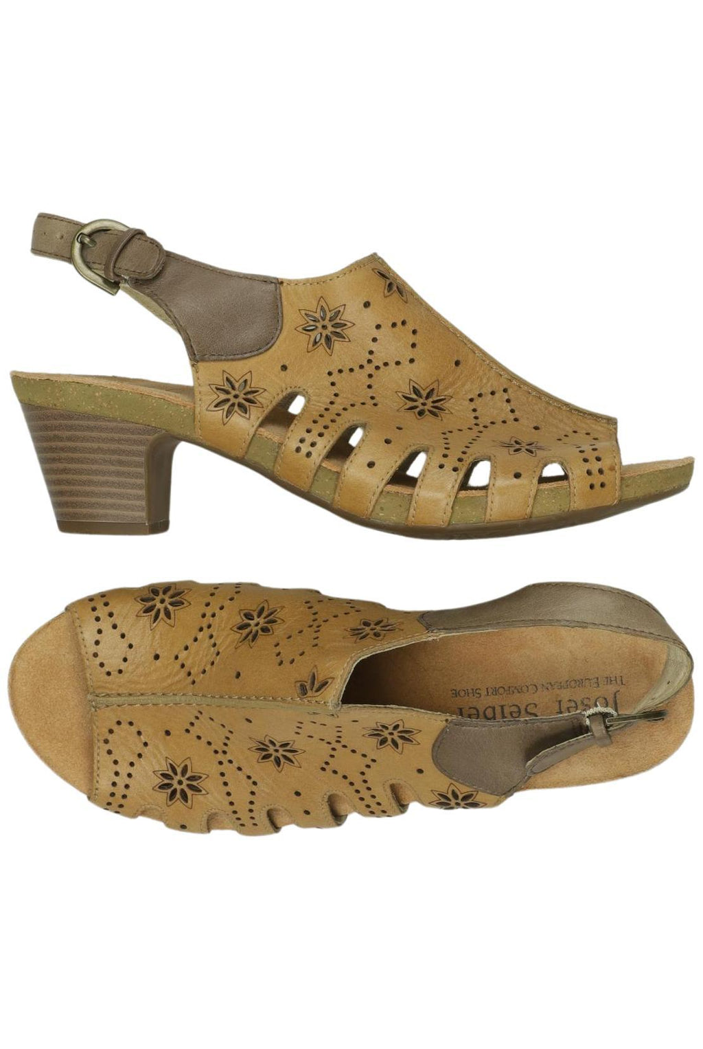Josef Seibel Damensandalen Beige EU 39 Leder 3