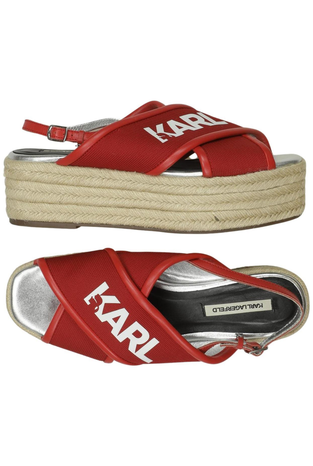 Karl Lagerfeld Damensandalen Rot 40 4
