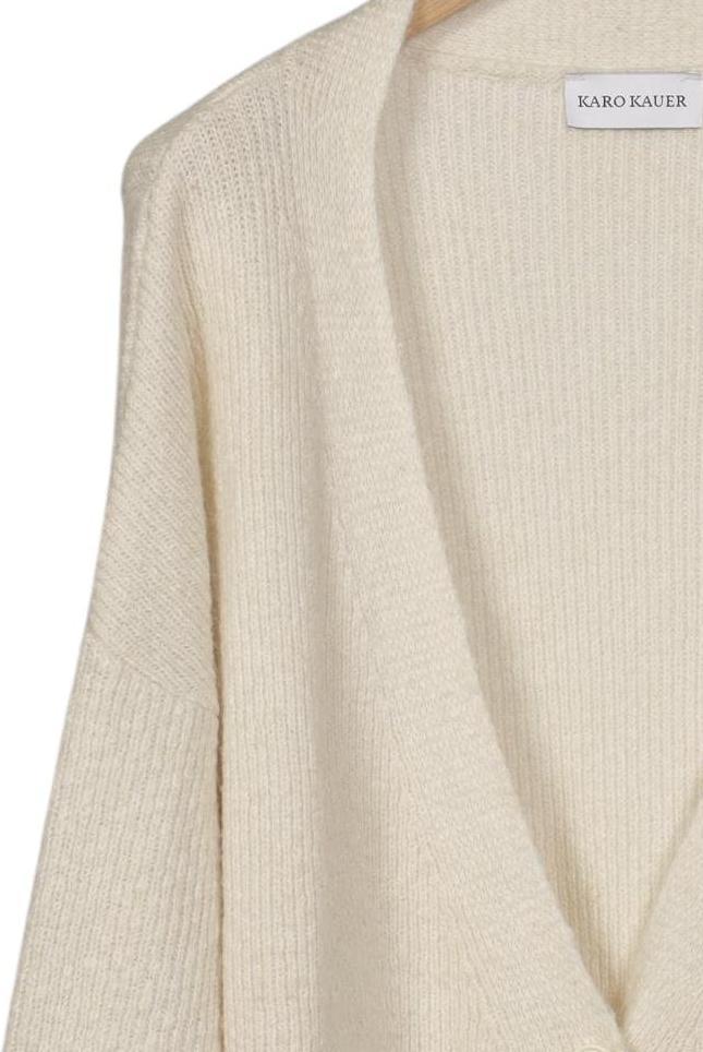 Karo Kauer Women's Cardigan Cream White Size L 6