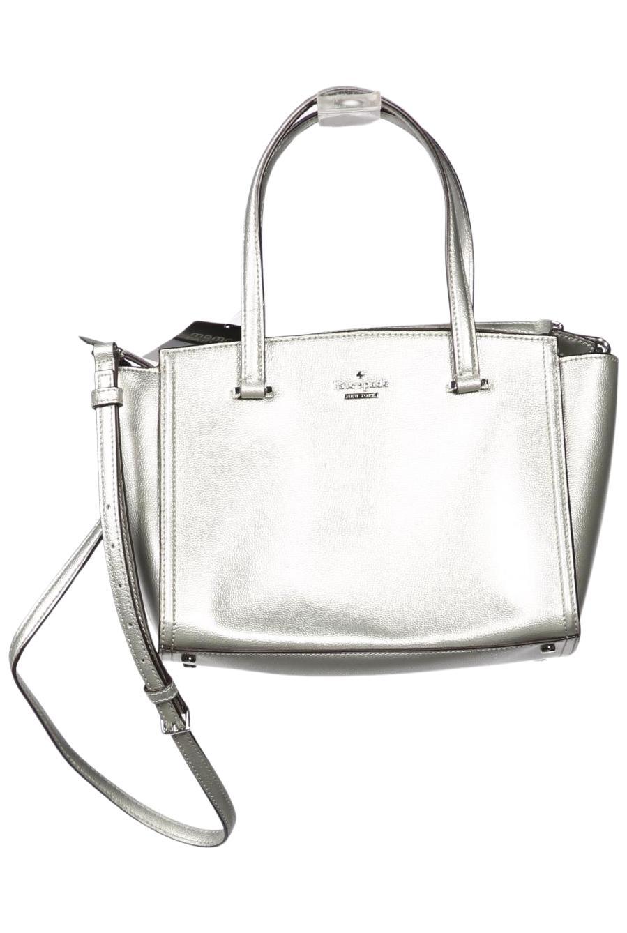 kate spade Große Ledertasche Silber 2