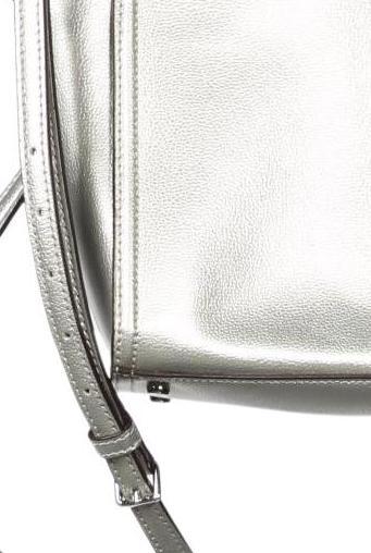 kate spade Große Ledertasche Silber 4