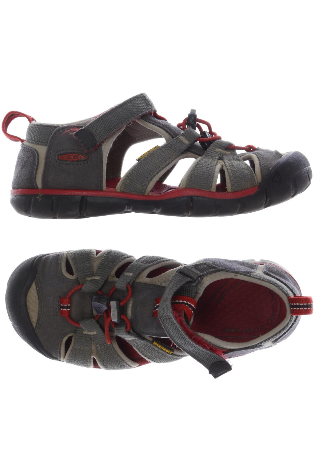 Keen Boys Shoe Gray 32 Synthetic Leather 3