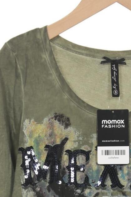 Key Largo Women Long Sleeve Shirt Green Size S Cotton 9