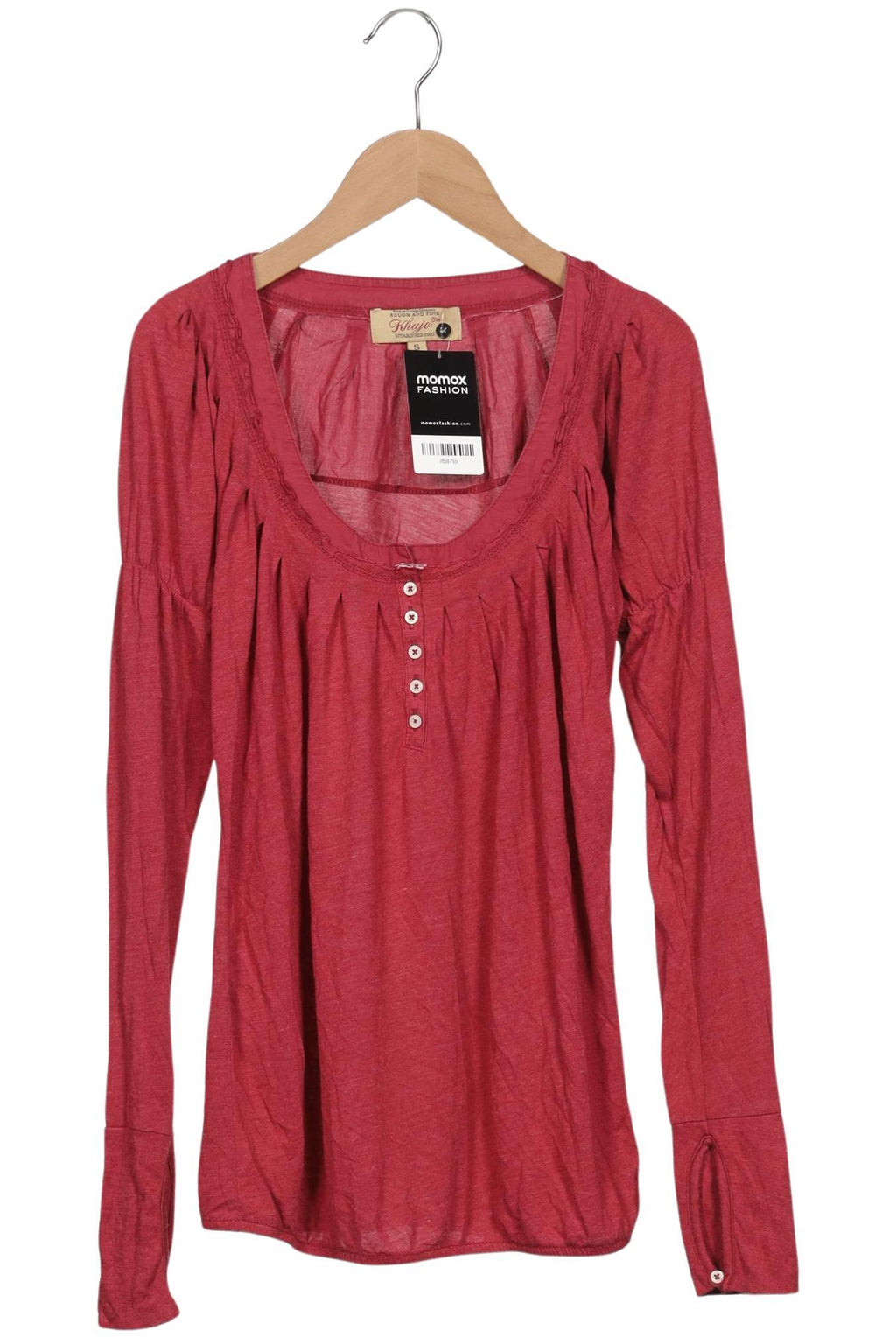 Khujo Chemise Femme Manches Longues Rouge Taille S 2
