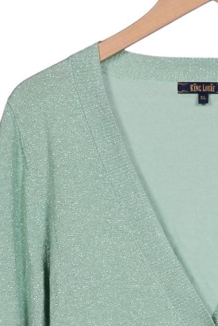 King Louie Women's Cardigan Green Size XL 4