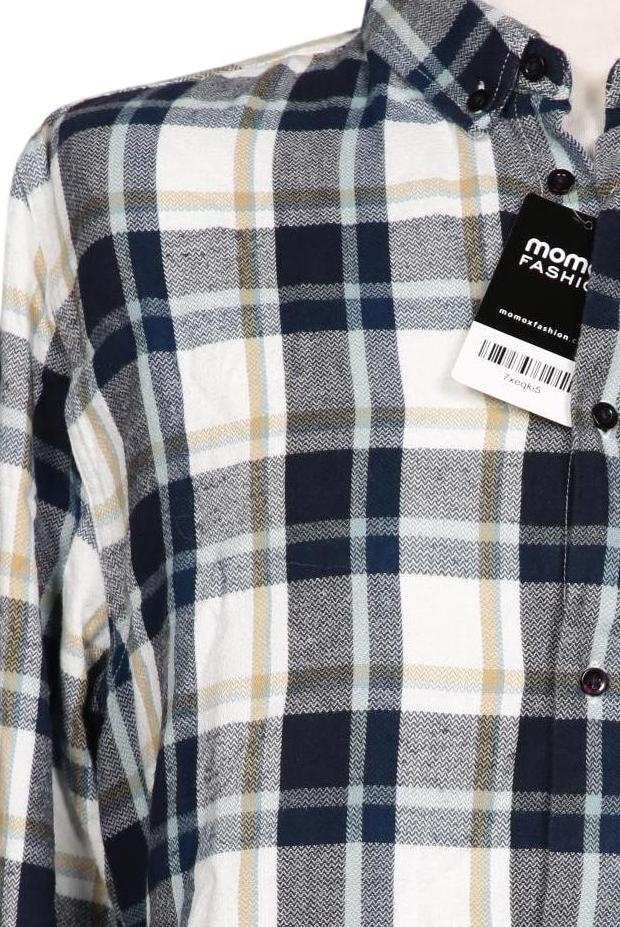 Knowledge Cotton Apparel Men Shirt Navy Blue Cotton Size XL 9