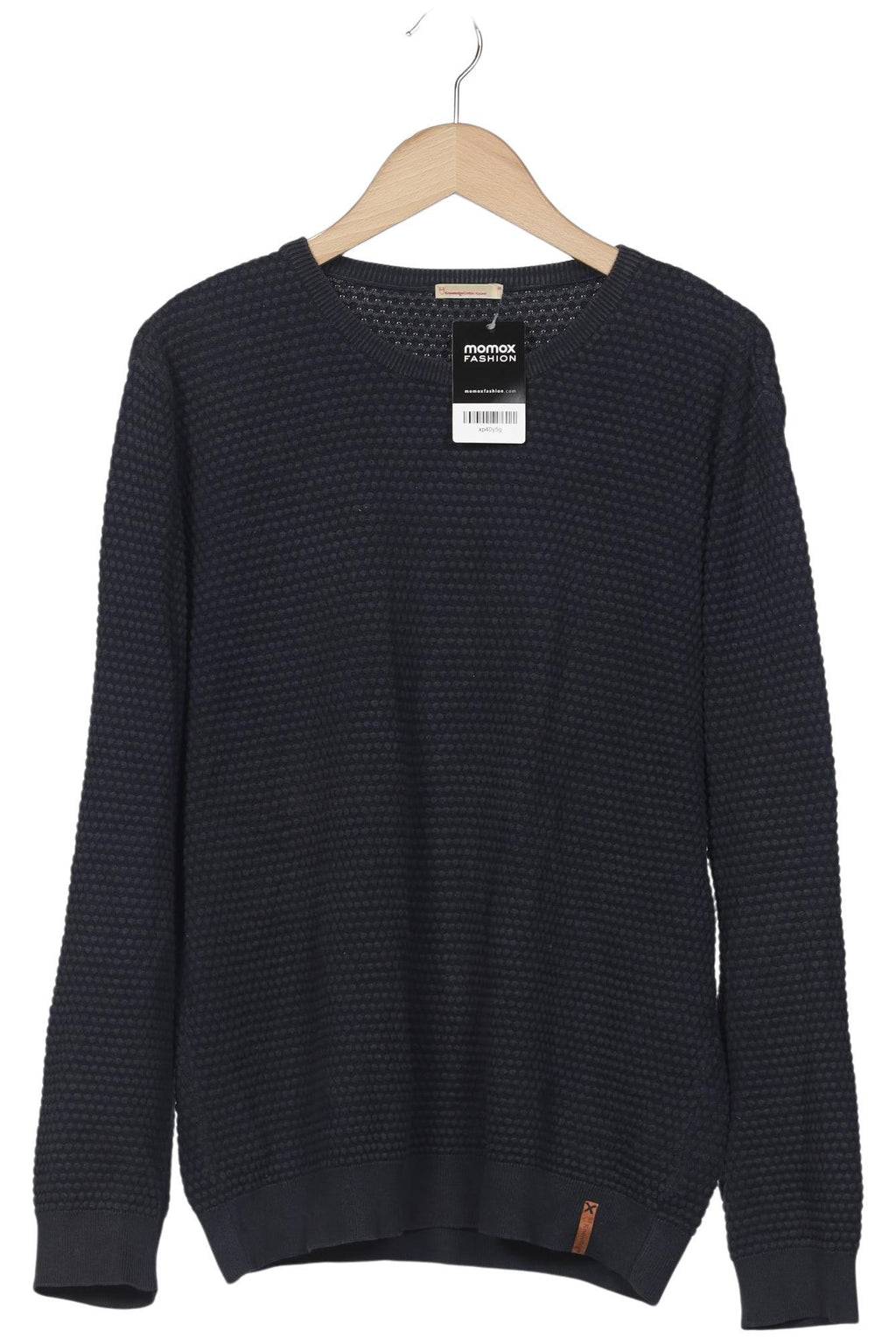 Knowledge Cotton Apparel Men's Pullover Navy Blue Size M Cotton 3