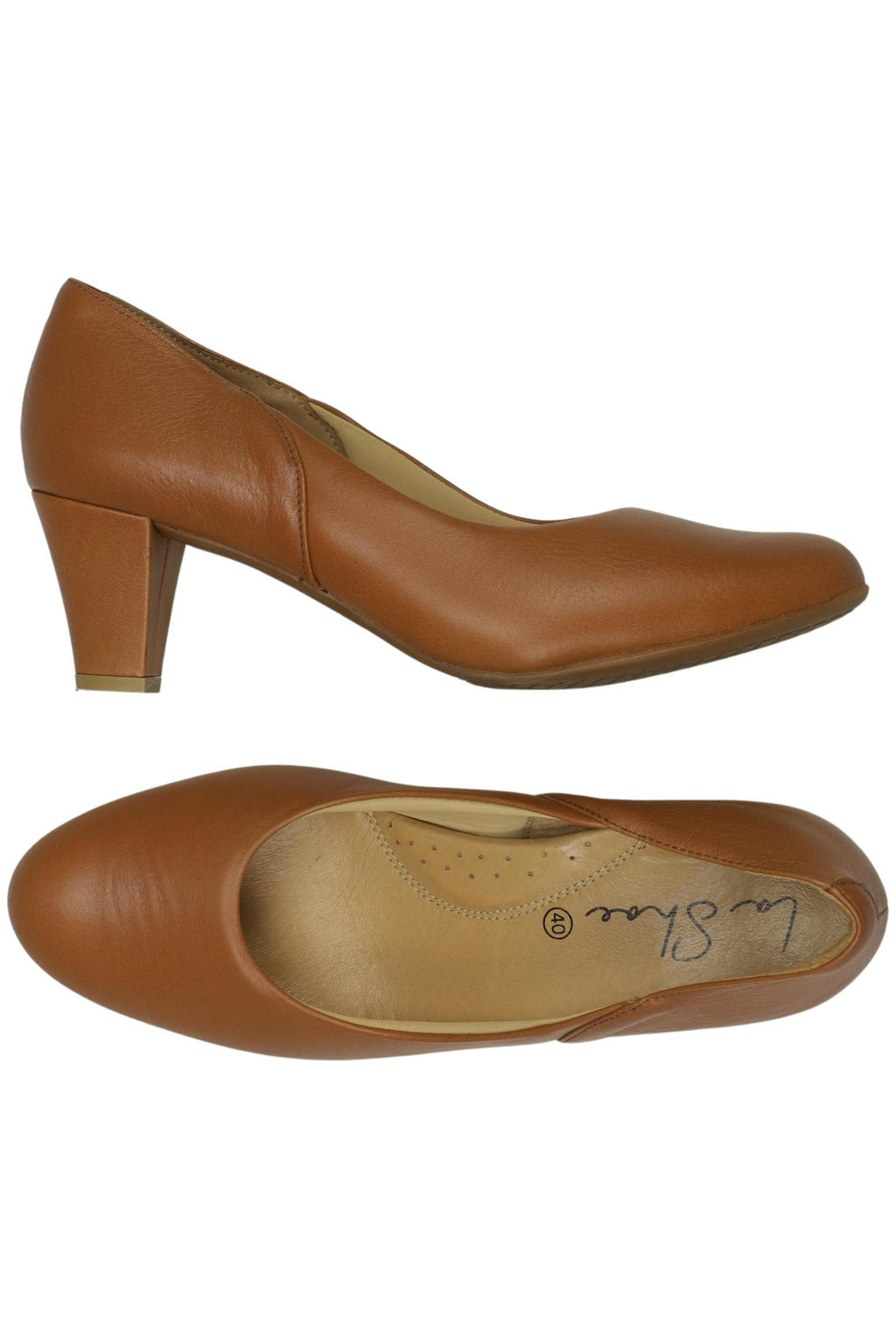 La Shoe Women's Pumps Brown EU 40 Leather 3