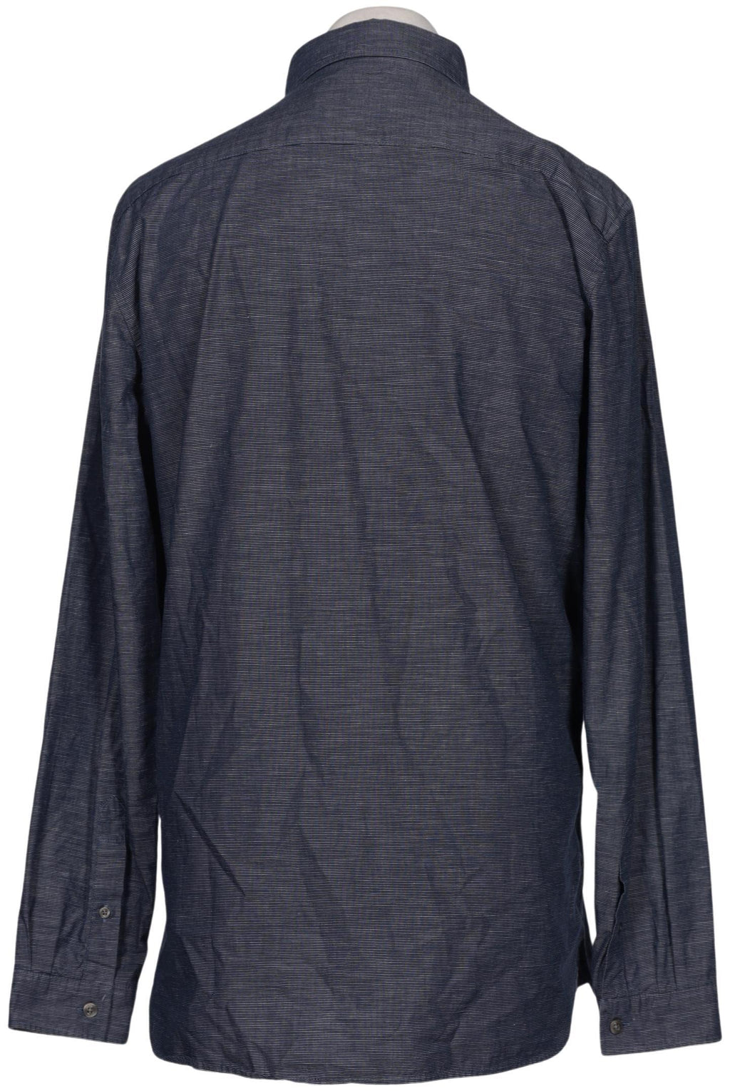 Lacoste Men Shirt Navy Blue Size 42 Cotton 5