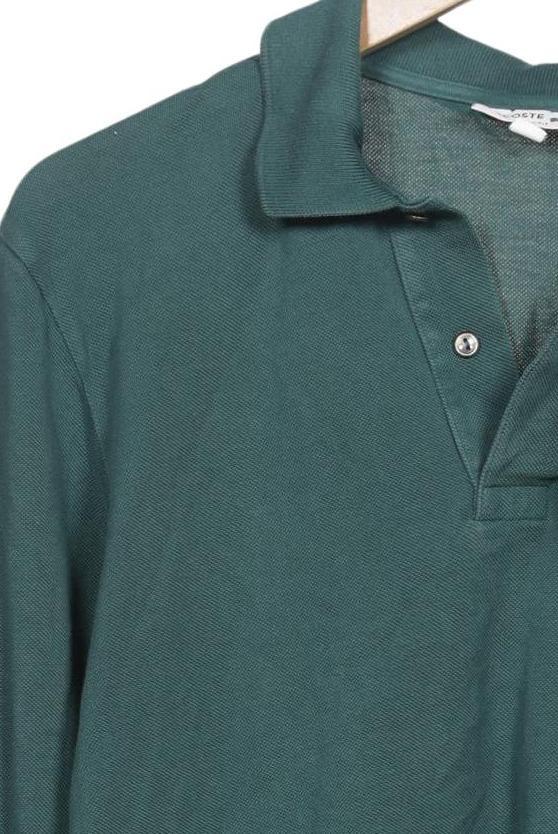 Lacoste Men Polo Shirt Green Size L Cotton 10