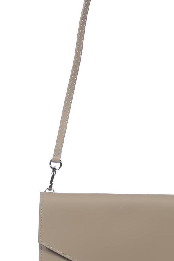 L Lancaster Large Leather Handbag Beige 6