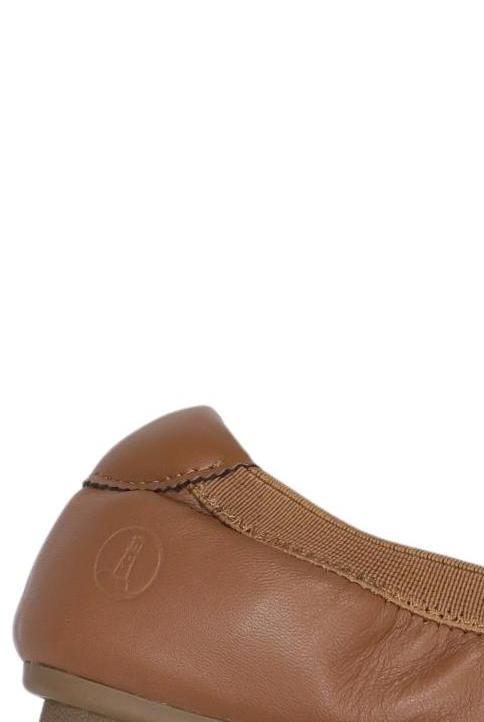 Lands End Ballet Flats Brown 38 Leather 3