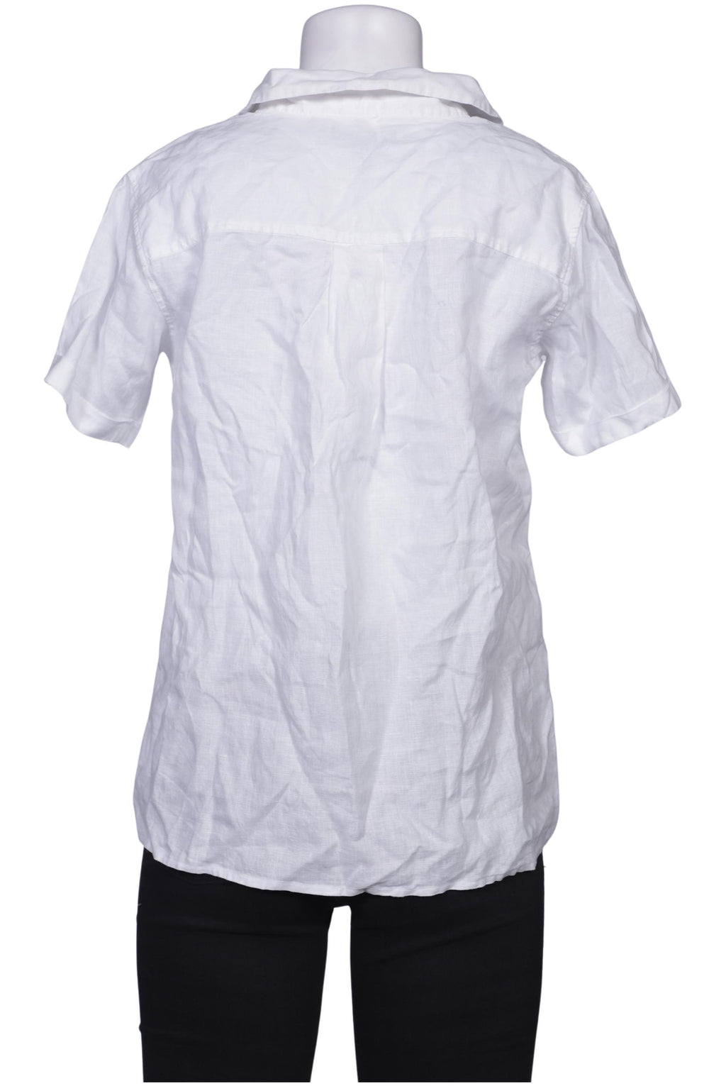 Lands End Women's Blouse White Size XS Linen 3