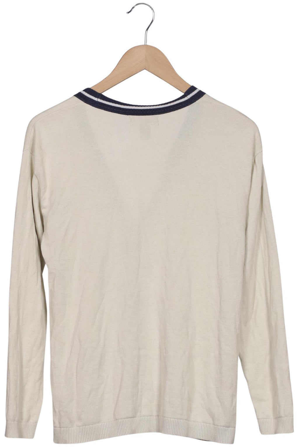 Lands End Knit Cardigan Cream White Size S Cotton 8
