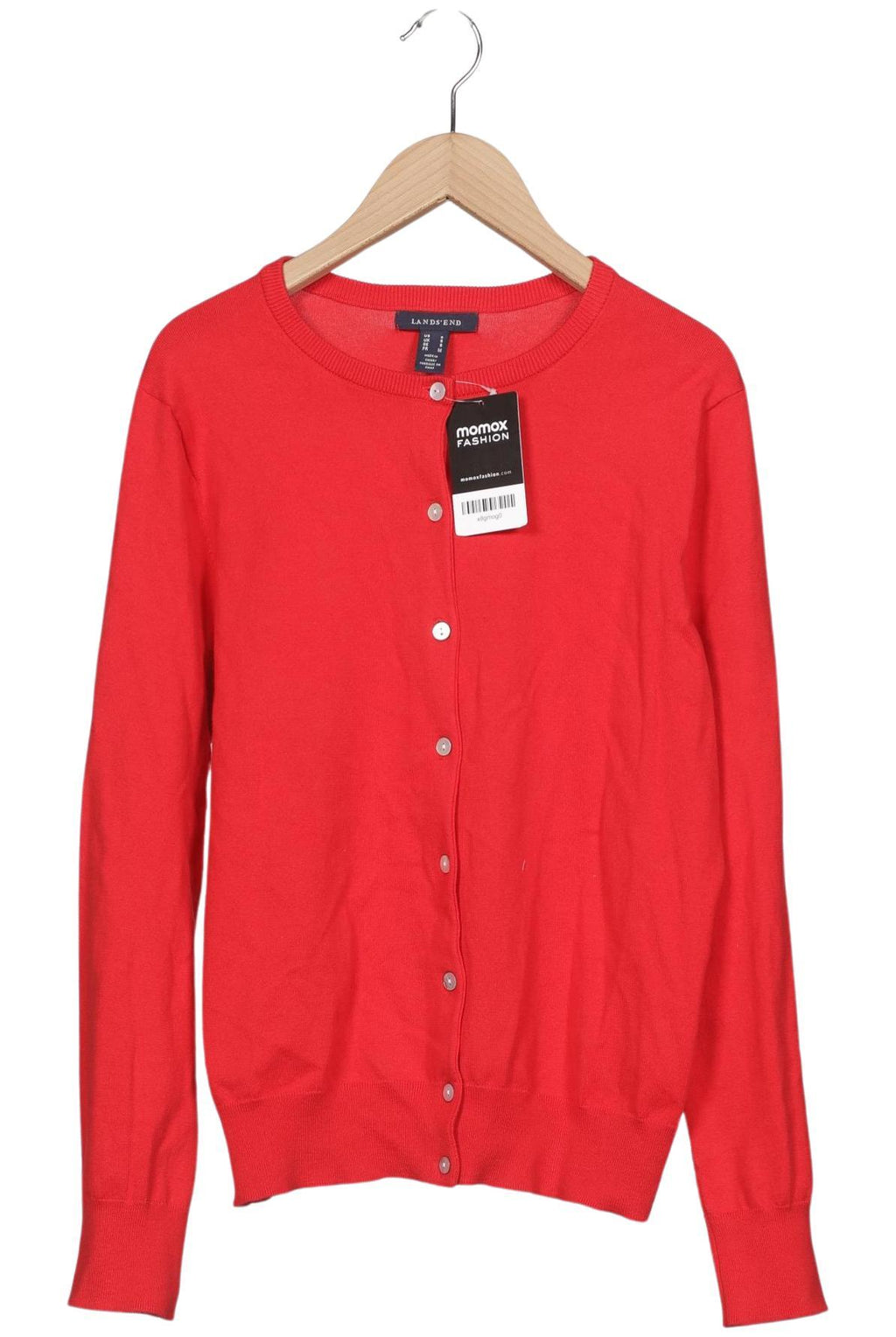 Lands End Knit Cardigan Red S 2