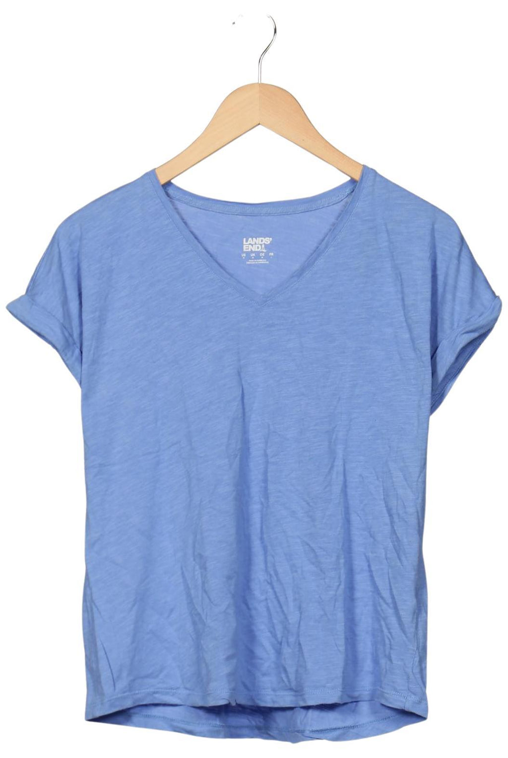 Lands End Women's T-Shirt Light Blue M 2